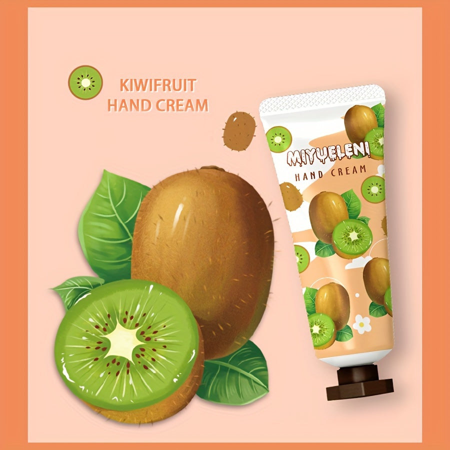 10-Piece Fruit and Plant-Based Hand Cream Set Alcohol-Free Moisturizing for Dry Skin