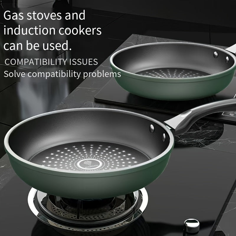 Non-Stick Frying Pan Flat Bottom for Induction Gas Stove Dual-Purpose Cooking