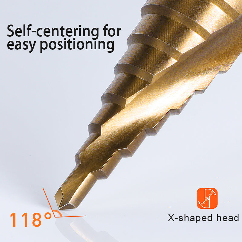 Steel 1/4 Inch Hex Shank Quick Change Cone Drill for Construction and Home Decor