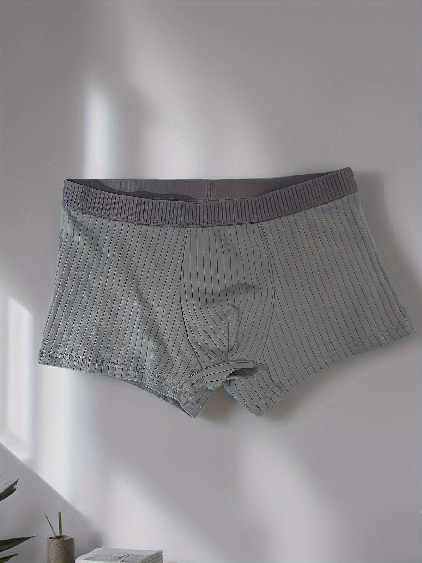 Men's Cotton Shortie Underwear 6-Pack Assorted Solid Colors Medium Stretch