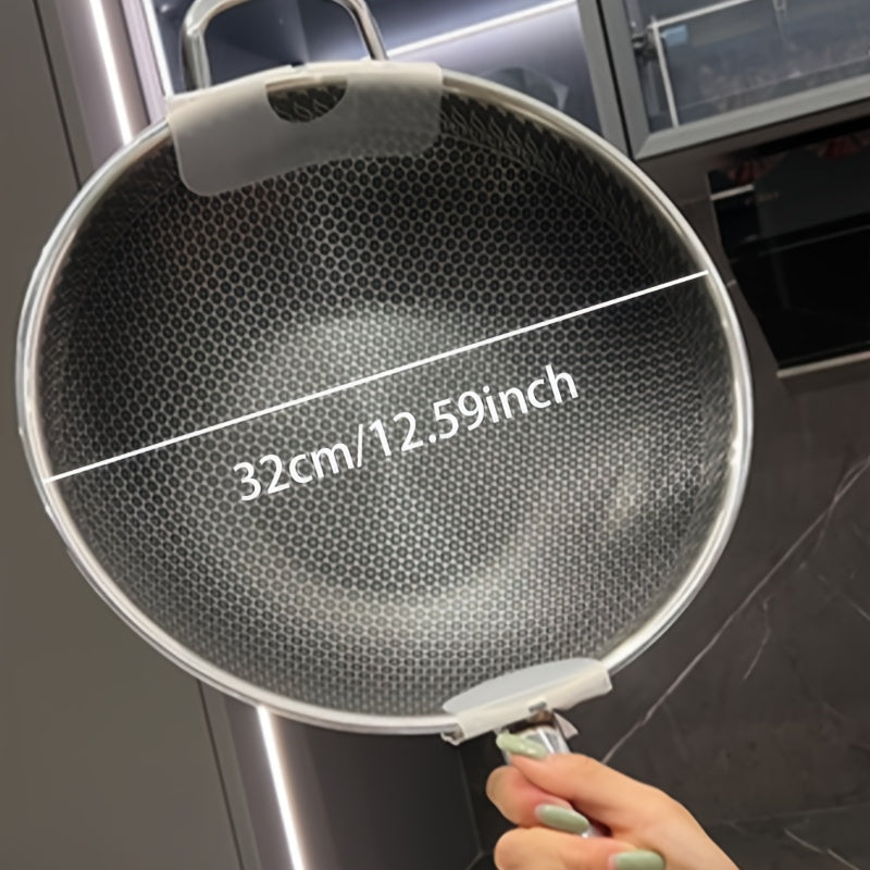 Stainless Steel Frying Pan Nonstick Scratch-Resistant Fast Heat Conducting Cookware
