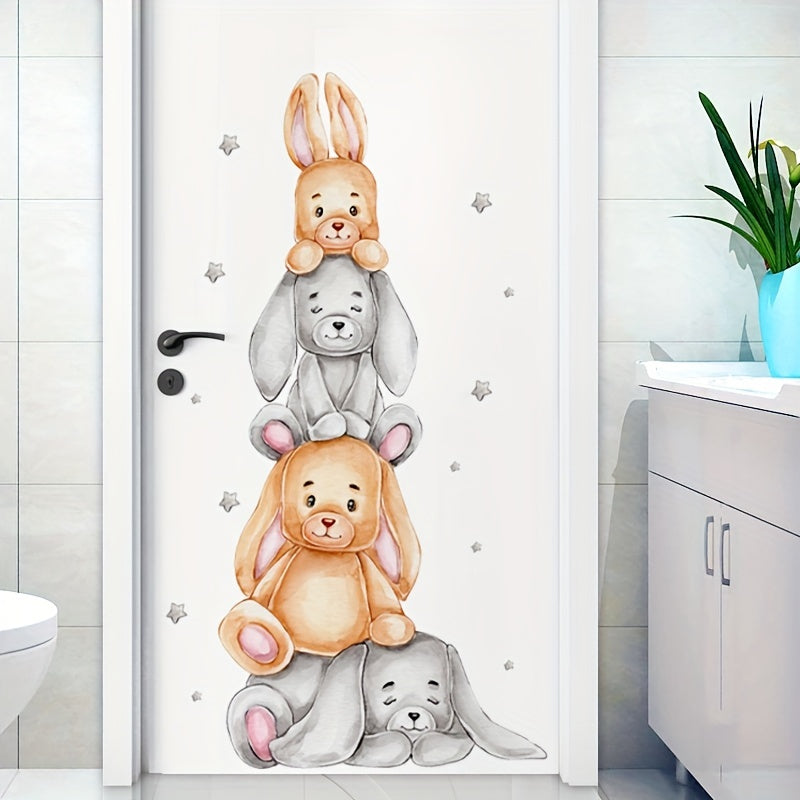 Cartoon Bear Wall Decal for Kids Rooms and Windows