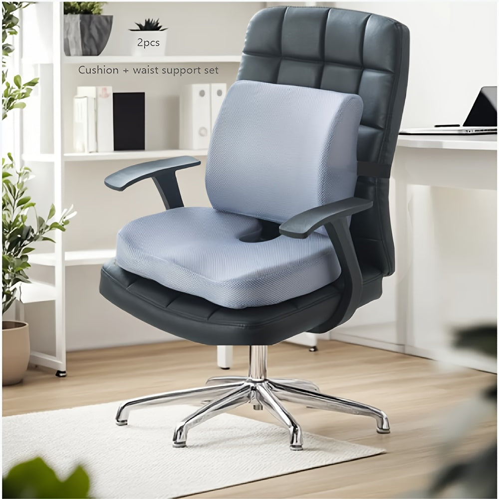 Пенополиуретановая подушка для сиденья для автомобиля, офиса, кухни с поясничной поддержкой и защитой бедер