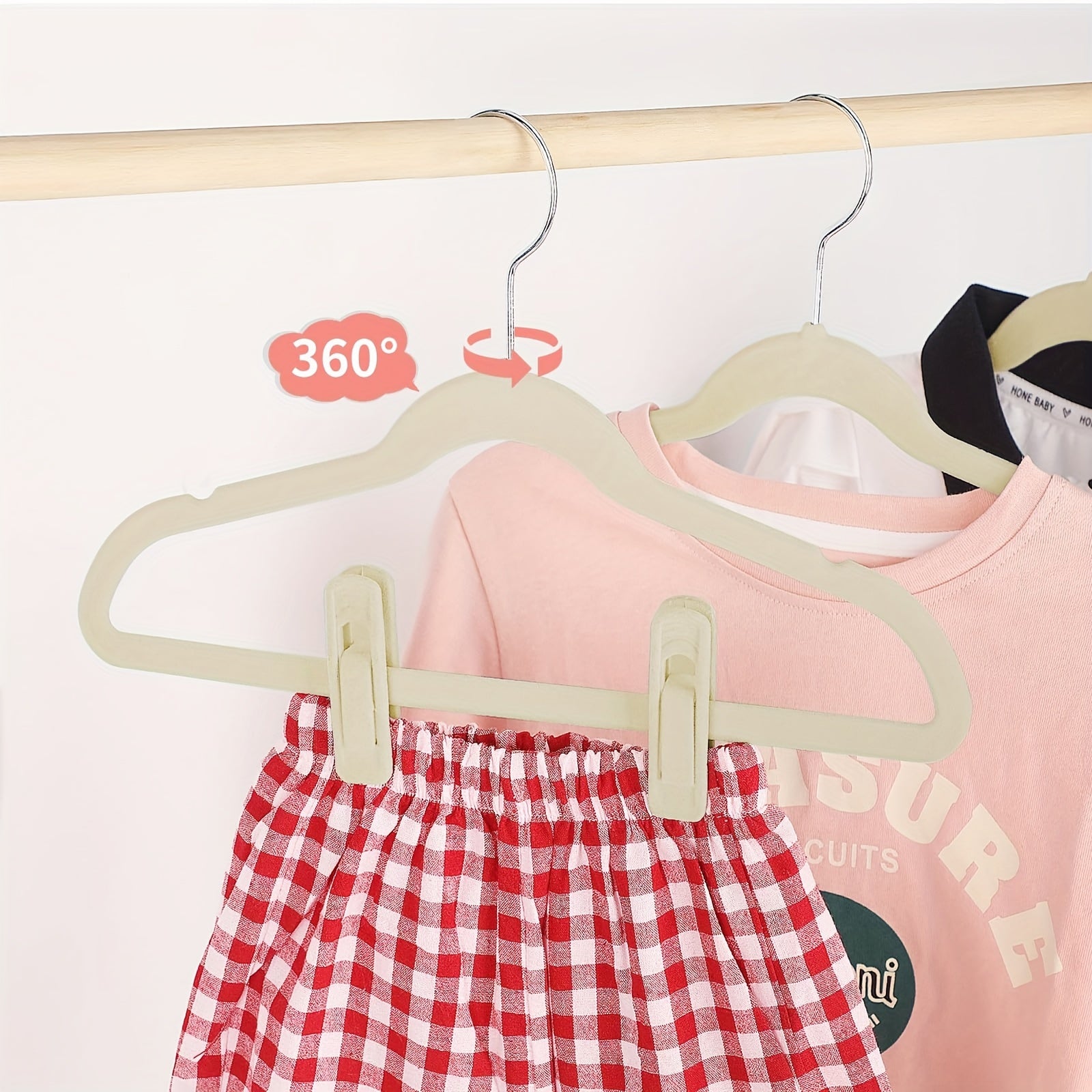 50 Atlas kiyimlarini quritish uchun bolalar kiyimlarini quruq saqlash uchun antislip saqlash tashkilotchisi