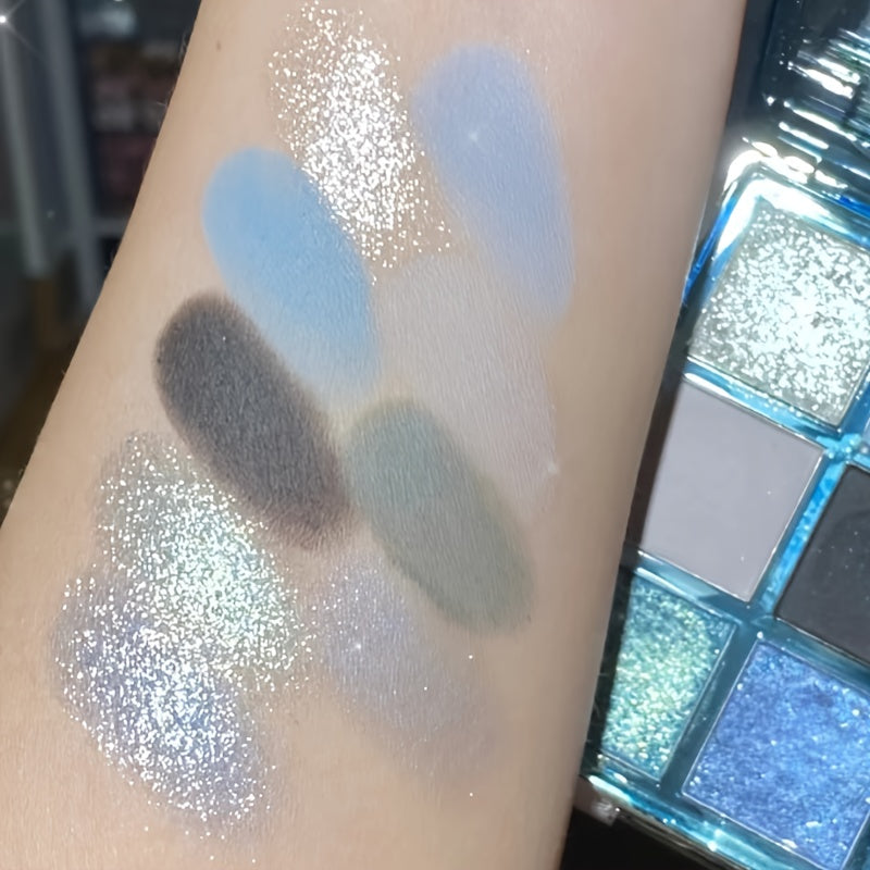 Женский водостойкий матовый перламутровый набор теней для век из 9 цветов, стойкий к дымчатому макияжу