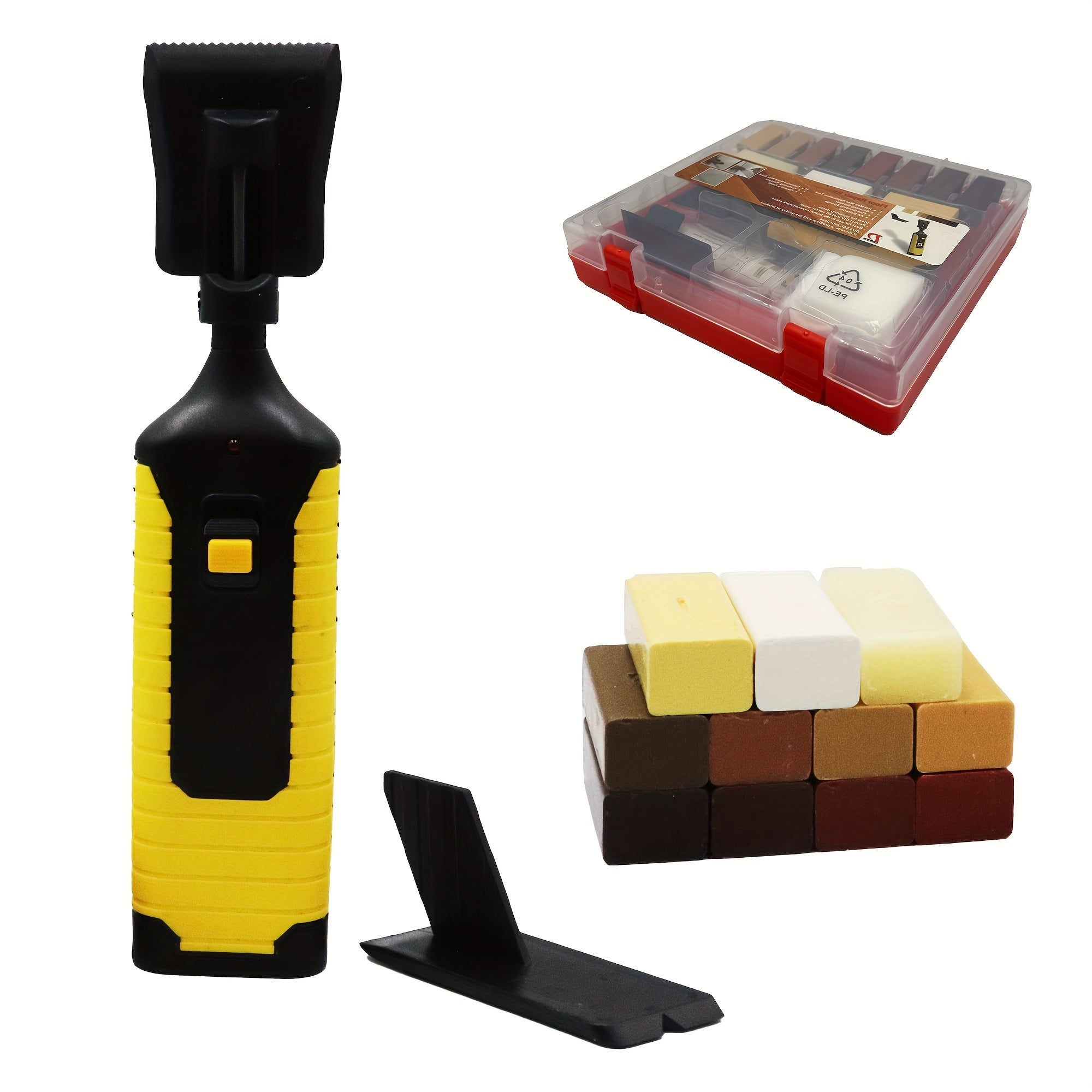 Набор для ремонта мебели с воском и инструментом для плавления для деревянных полов и мебели в различных цветах