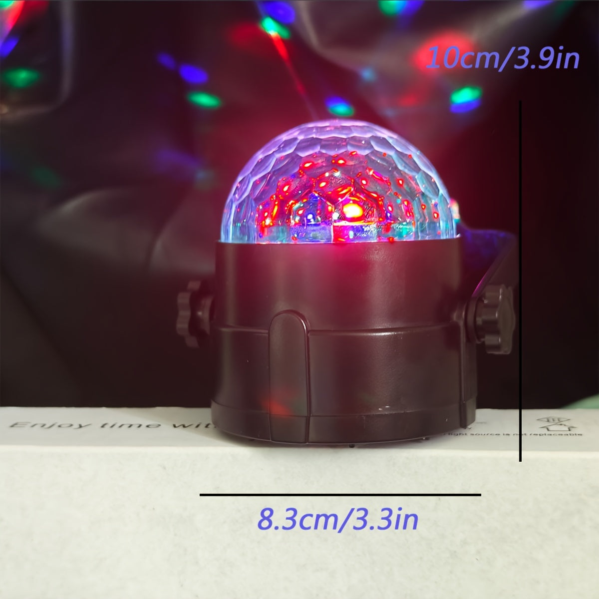 RGB Disco Ball Light with 7 Lighting Modes Remote Control USB Powered for Home Parties Bars Weddings