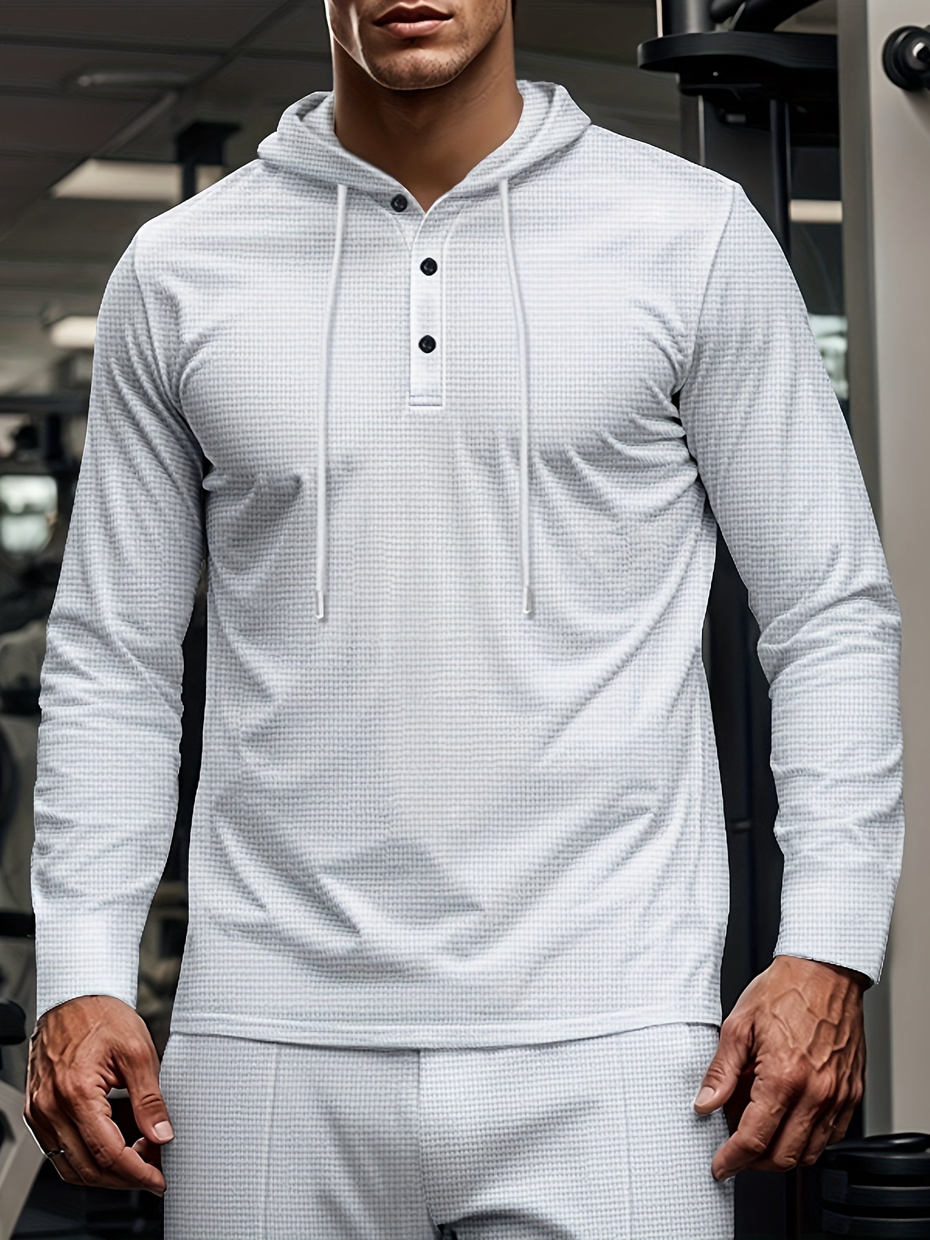 Men's Casual Sportswear Set Hooded Long Sleeve Top and Joggers Polyester Blend Spring Fall Outdoor