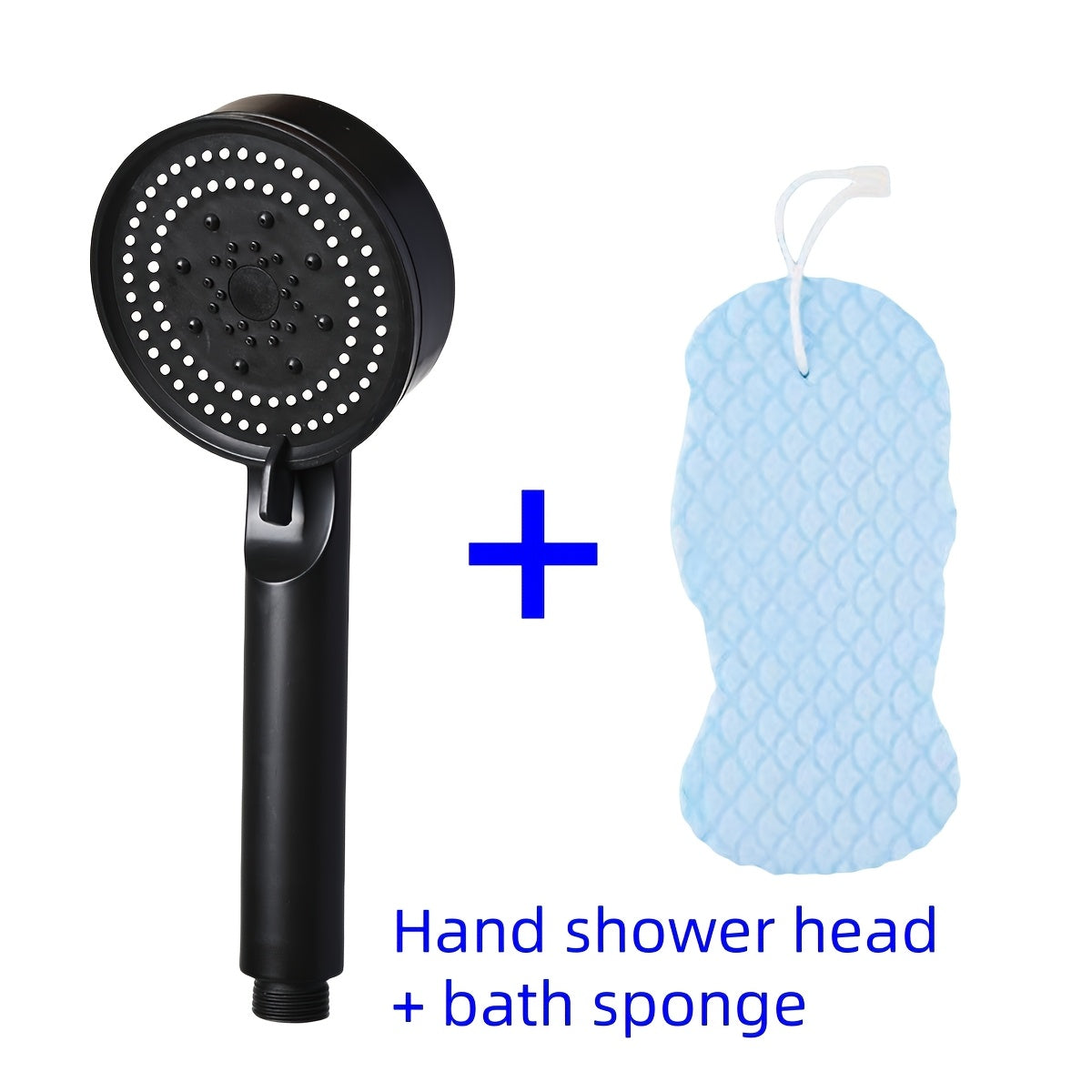 High-Pressure Wall Mounted Shower Head with 5 Modes Plastic Bathroom Fixture