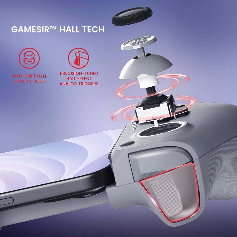 Mobile Gaming Controller for Android and iPhone 15 Series with Hall Effect Joysticks and Triggers