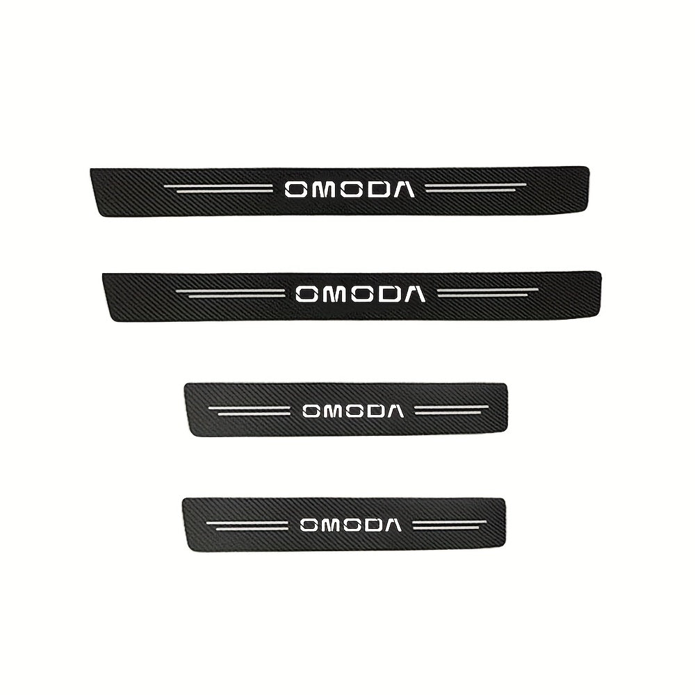 Car Trunk Bumper Protective Sticker Carbon Fiber Scratch-Resistant Tape