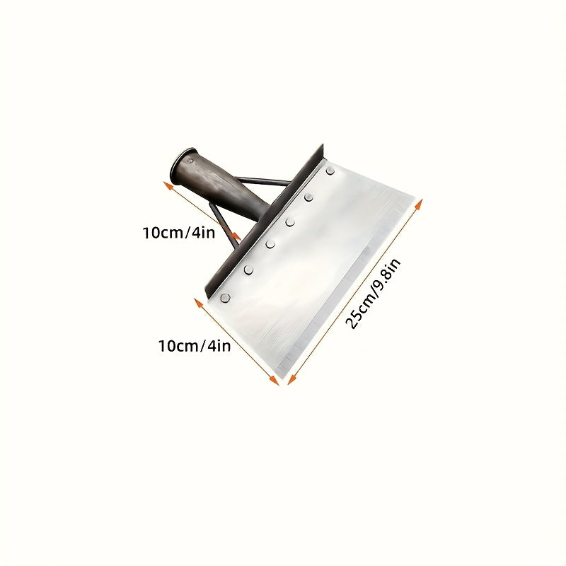 Stainless Steel Garden Shovel Multi-Function Handle-Free Yard Weeding and Cleaning Tool