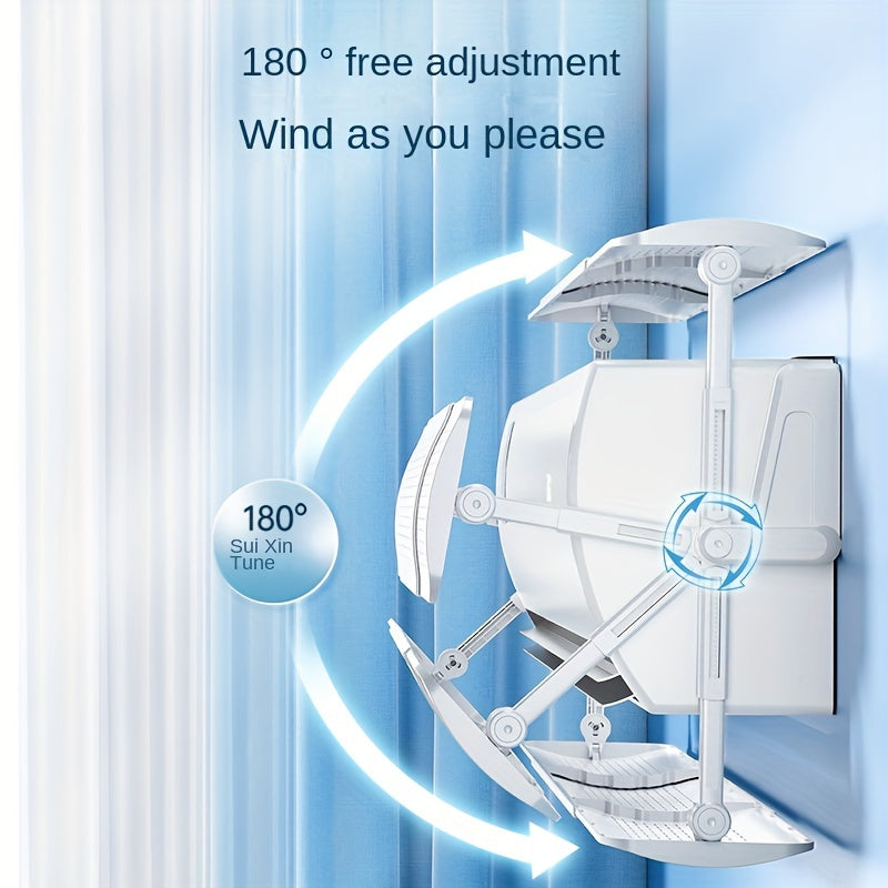 Extendable Air Conditioner Deflector 70-110cm Adjustable Vent Shield Plastic