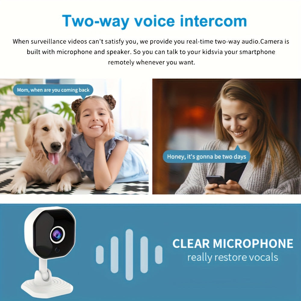 A3 Security Camera with Night Vision Wireless WiFi Remote Monitoring Two-Way Intercom Mobile Detection Alarm
