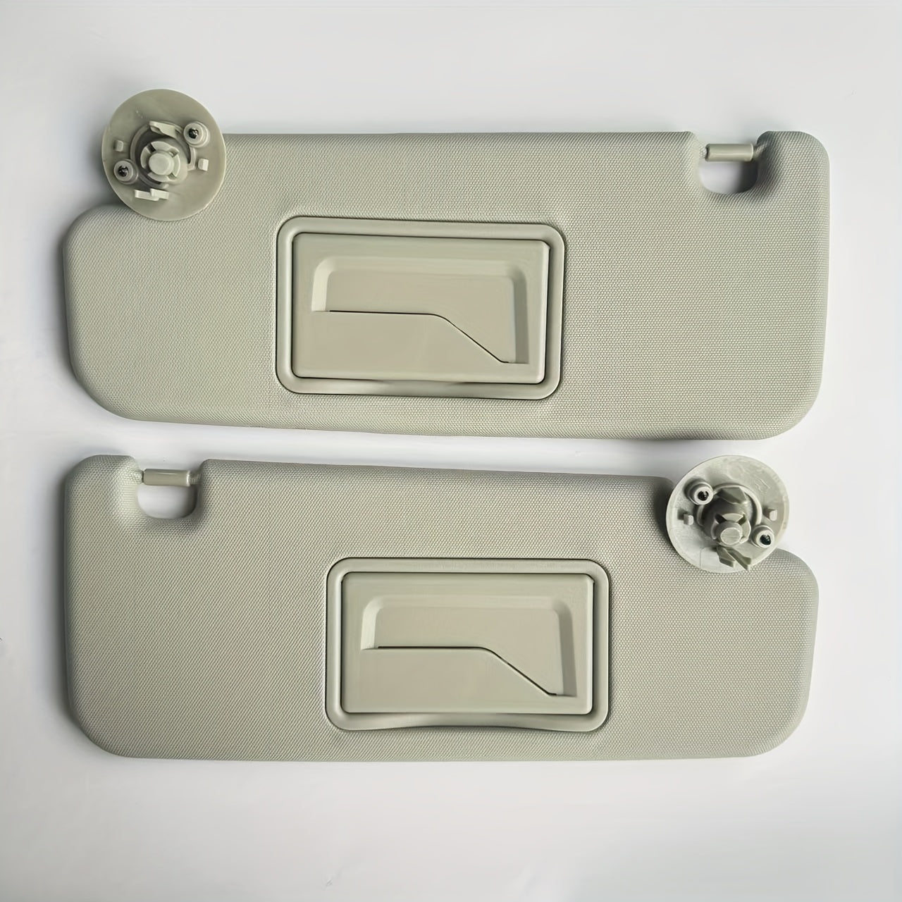 Left and Right Car Sun Visors Gray Durable ABS for Chevy Sonic Spark