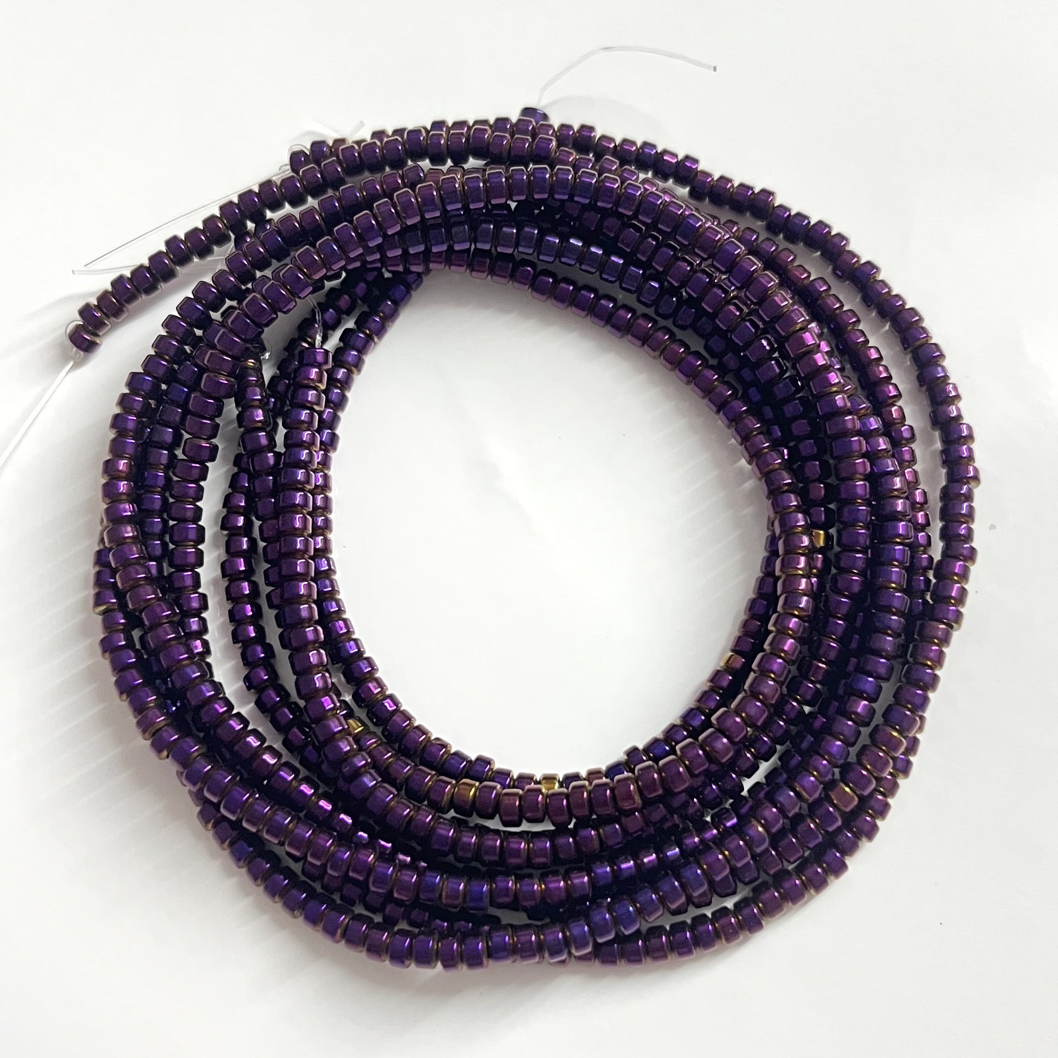 Hematite Beads 3mm Round Jewelry Making Supplies Pack of Four Varieties