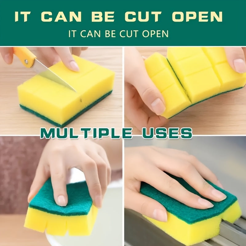 12 dona Melamin Gubkalar, Ikki Tomonlama Scrub Padlar bilan, Oshxona, Yashash xonasi, Avtomobil va Shisha tozalash uchun ideal. Chizishdan himoyalangan, Singdiruvchi va Mustahkam. Turli vazifalar uchun mukammal tozalash materiallari.