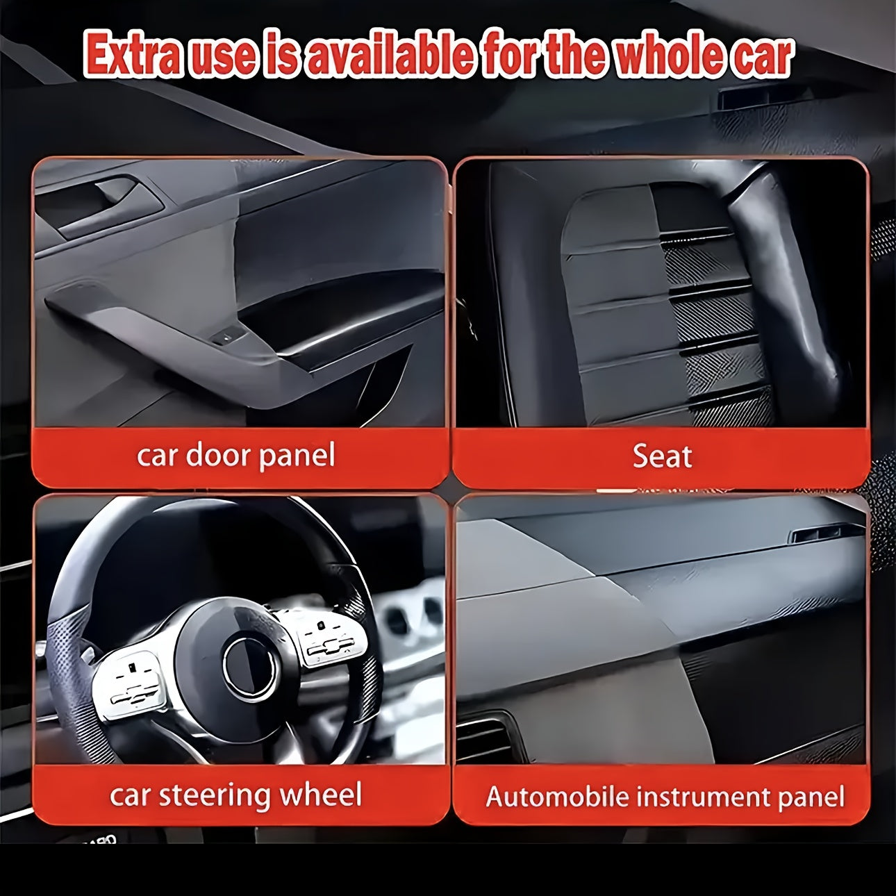 Multi-Purpose Car Engine Shine and Plastic Repair Paste Black Finish Protects Interior Exterior