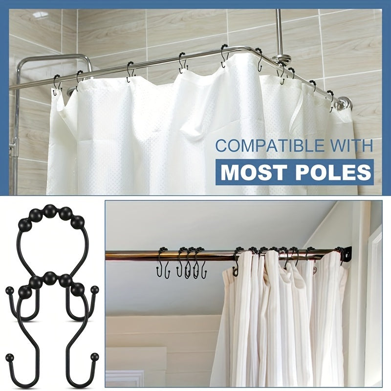 6 ta zanglamas po'latdan yasalgan dush tutqichlari to'plami, oson ochish va yopish uchun ikki marta harakatlanish dizayni, ko'pchilik tutqichlar va astar bilan mos keladi.