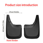 Universal Rubber Mud Flaps Set for Cars Flexible Splash Guards Easy Install