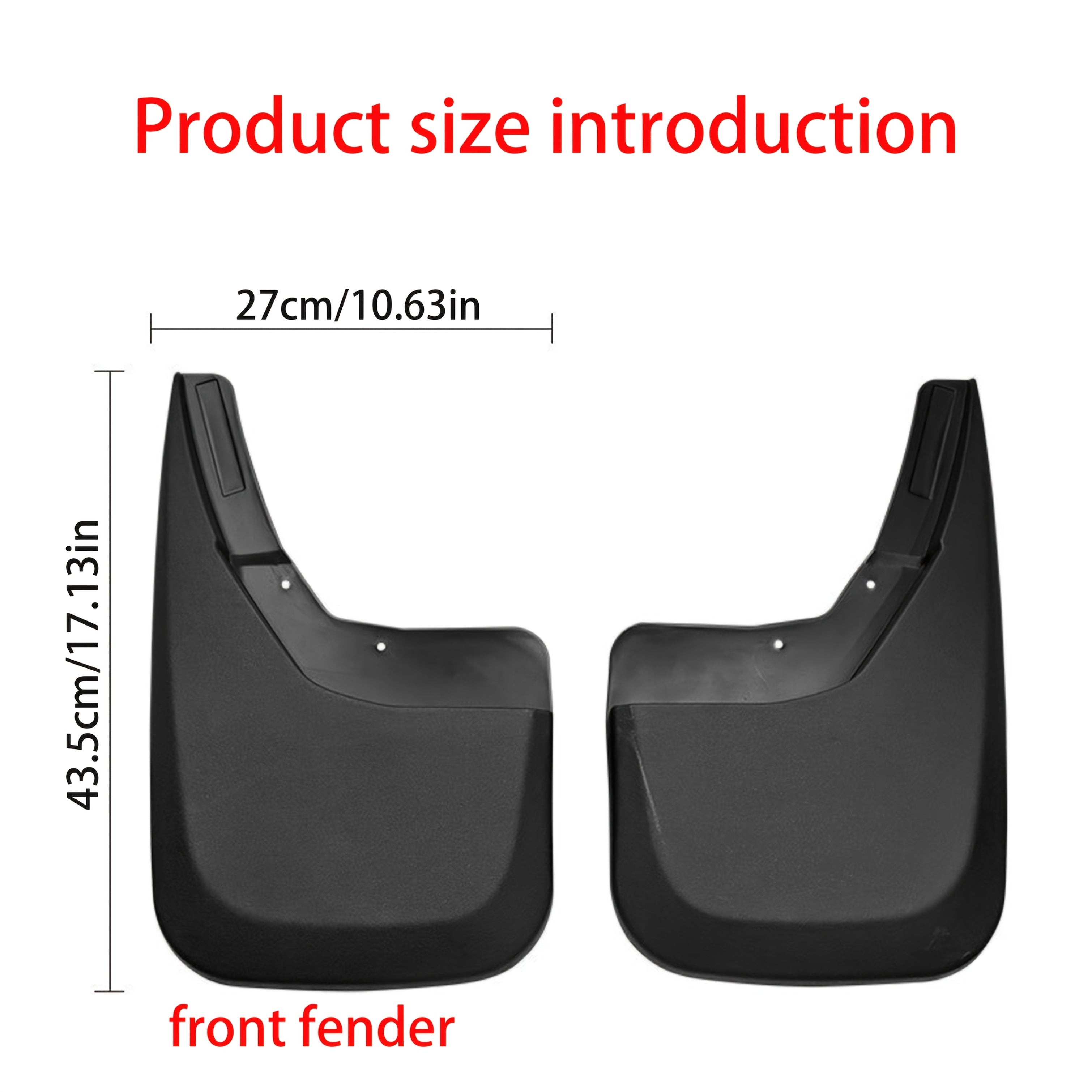 Universal Rubber Mud Flaps Set for Cars Flexible Splash Guards Easy Install