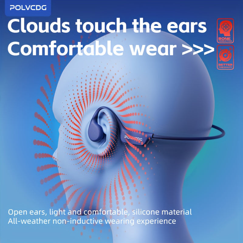 Auriculares inalámbricos de conducción ósea con apertura para deportes impermeables 10H 32GB