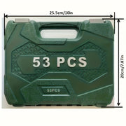 Juego de herramientas de reparación automotriz de 53 piezas para coches, motocicletas y vehículos eléctricos