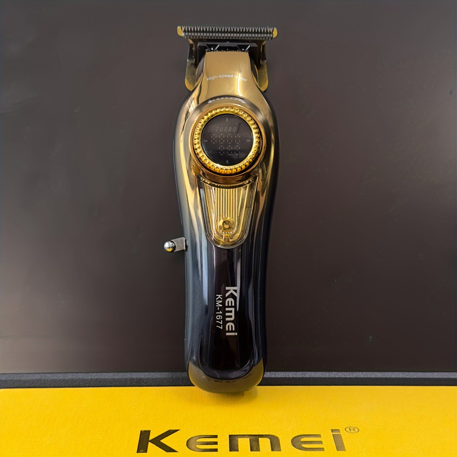 Electric Hair Clipper for Men Adjustable Speed LED Display Metal Body Precision Blade USB