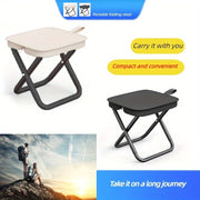 Adult Folding Stool Portable Camping Chair with Steel Frame