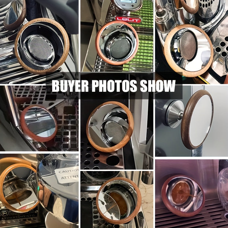 100 Pieces Coffee Lens for Monitoring Walnut Beech Flow with Magnetic Base and 360° Rotation