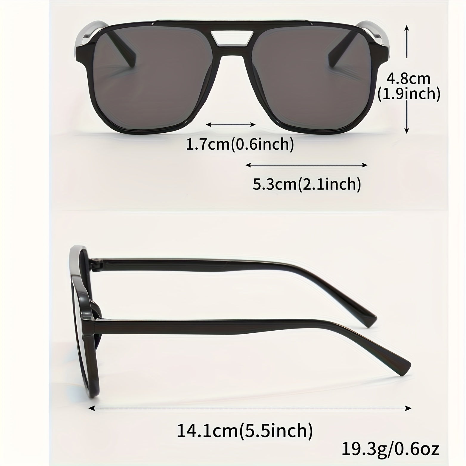 Унисекс oversized прямоугольные модные очки с градиентными линзами для активного отдыха и путешествий