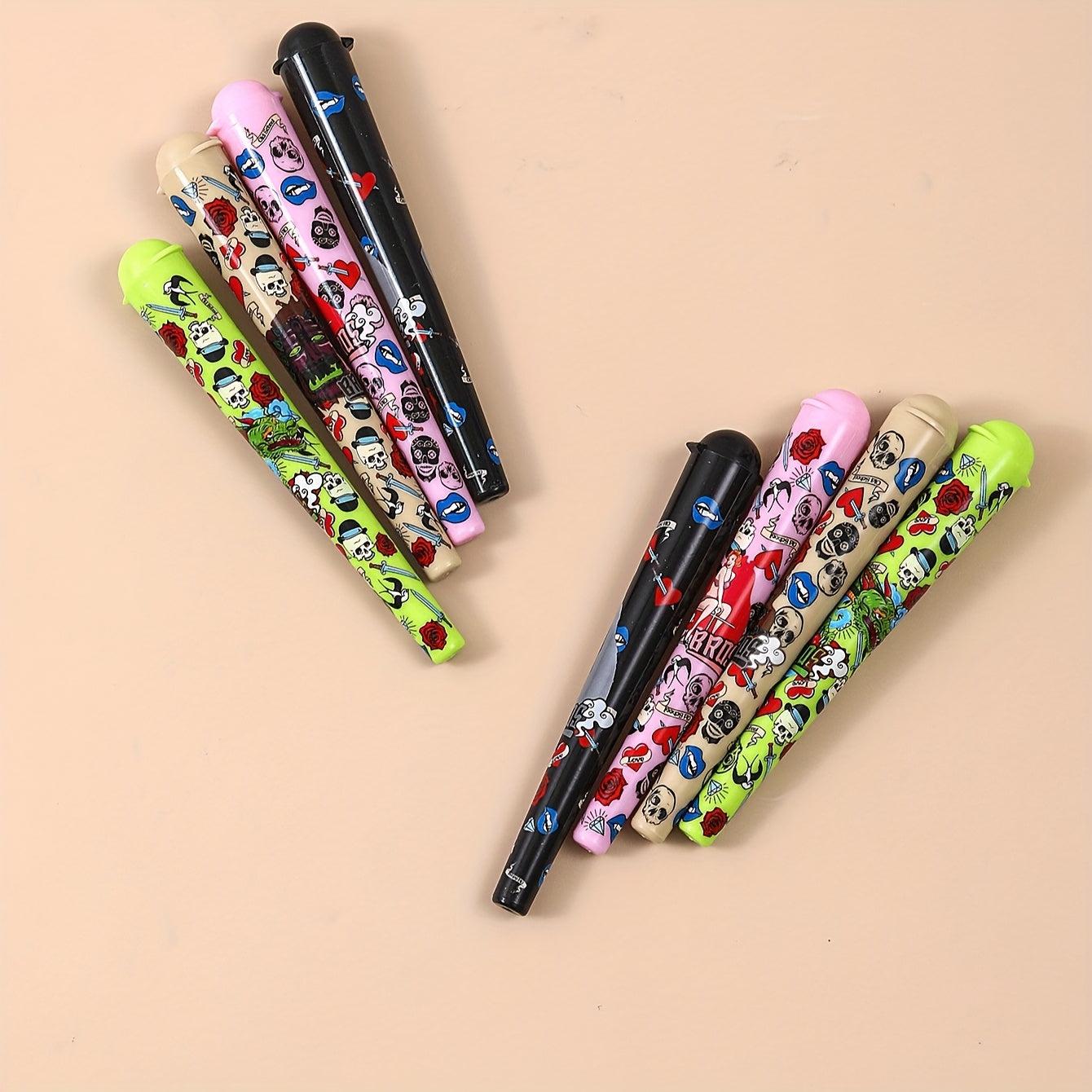 Herb Storage Tube 120mm Plastic Flip Top Cigar Cigarette Container