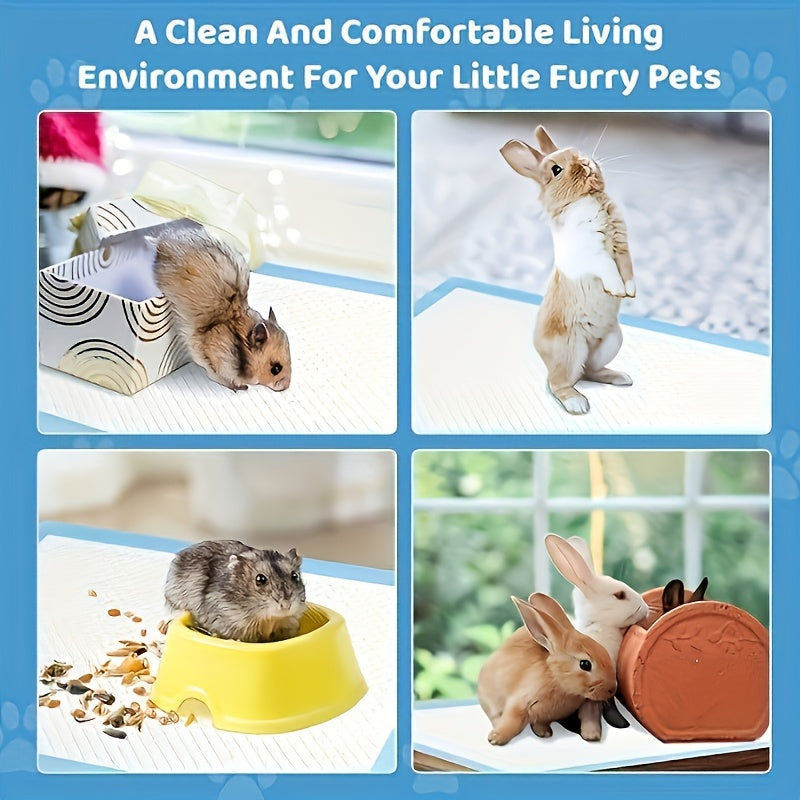 100-Pack Disposable Dog Training Pads 43.69x32.99 cm Super Absorbent Leak-Proof Blue