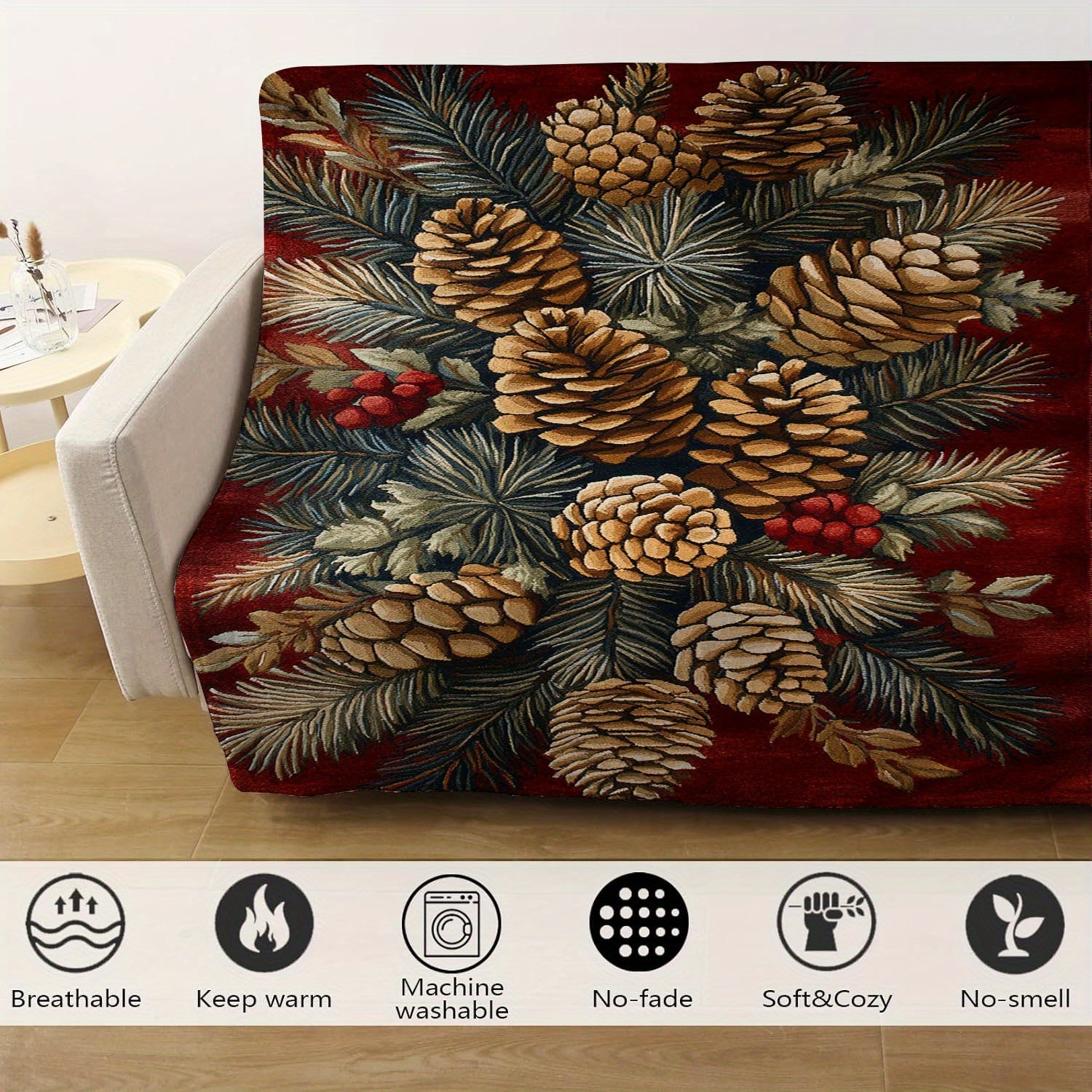 Flannel Fleece Throw Blanket Digital Print Soft Warm Bed Couch Travel Camping Gift