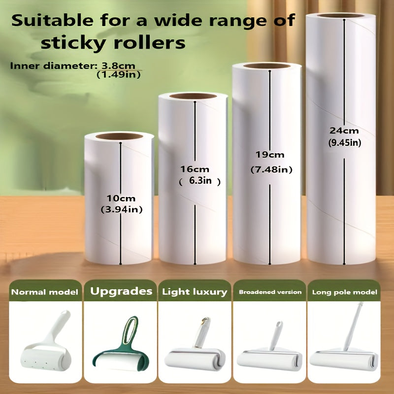 5-Piece Manual Lint Remover Kit with Sticky Sheets for Clothes and Carpet