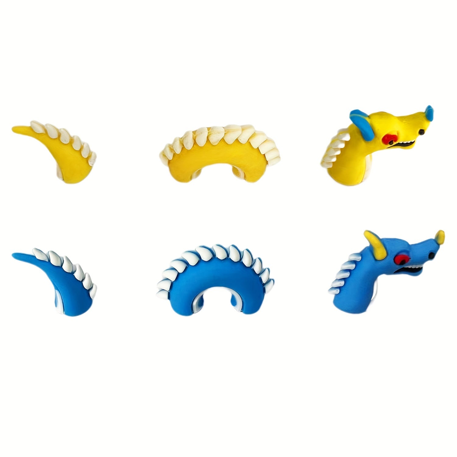 Unisex 3D Animal Shoe Charms for Sneakers and Bracelets Set