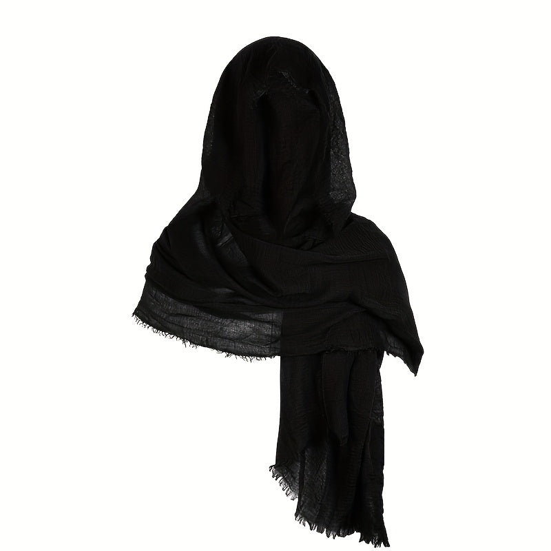 Мужской шарф-палантин из хлопкового микса для Хэллоуина, косплея и моды