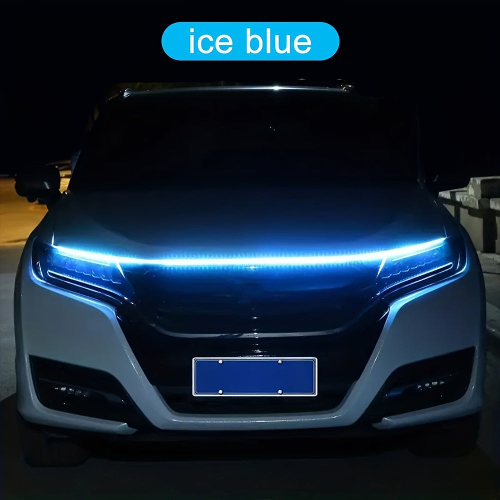 Car LED Hood Penetrating Lights 12V 10W Atmosphere Decorative 70in