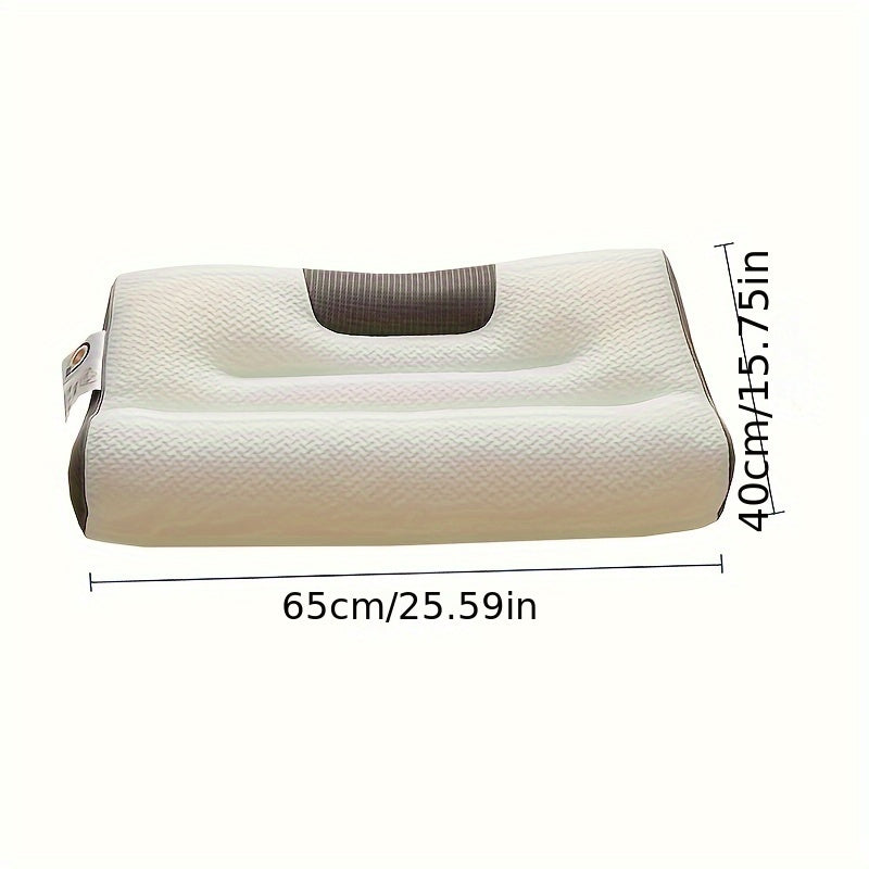 Синяя эргономичная 4D подушка для поддержки шеи - противохрапящая, долговечная и машинная стирка для любого сезона - идеально подходит для общежитий и домашних условий