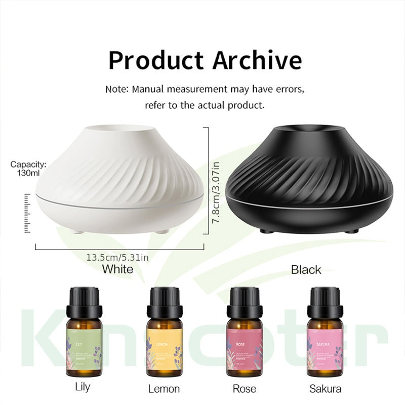 Portable Volcanic Aroma Diffuser with Essential Oil Lamp and Night Light