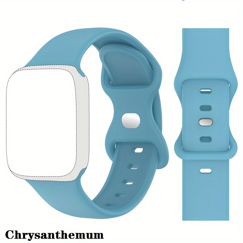 Silicone Sports Watch Strap for Men Women Compatible with Apple Watch Series 2 3 4 5 6 7 8 Ultra SE 38mm 40mm 41mm 42mm 44mm 45mm 49mm