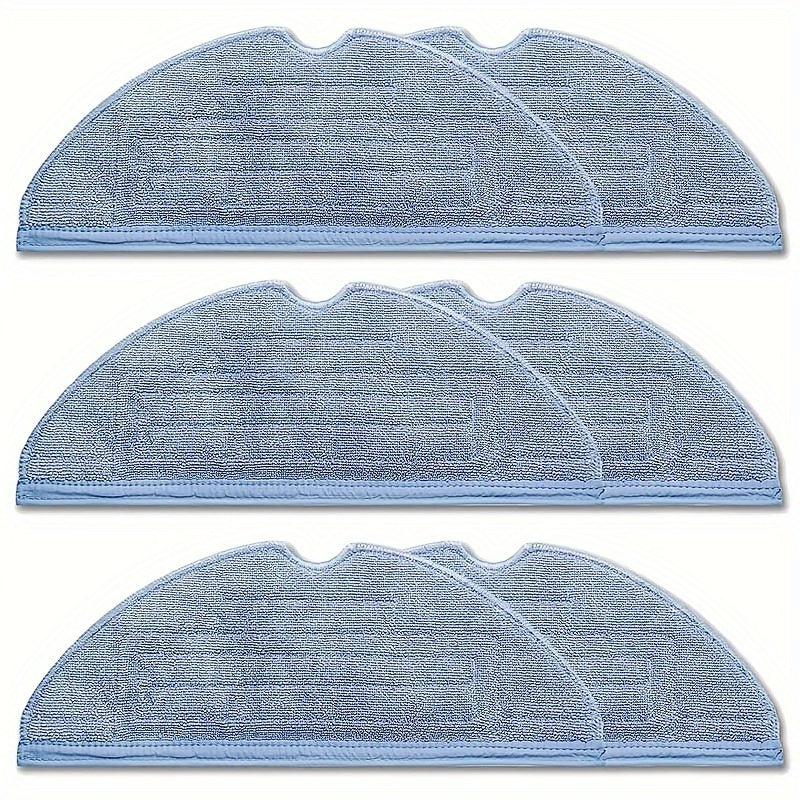 Reusable Microfiber Mop Pads for Robotic Vacuum Cleaner with Dusting Brush Attachments