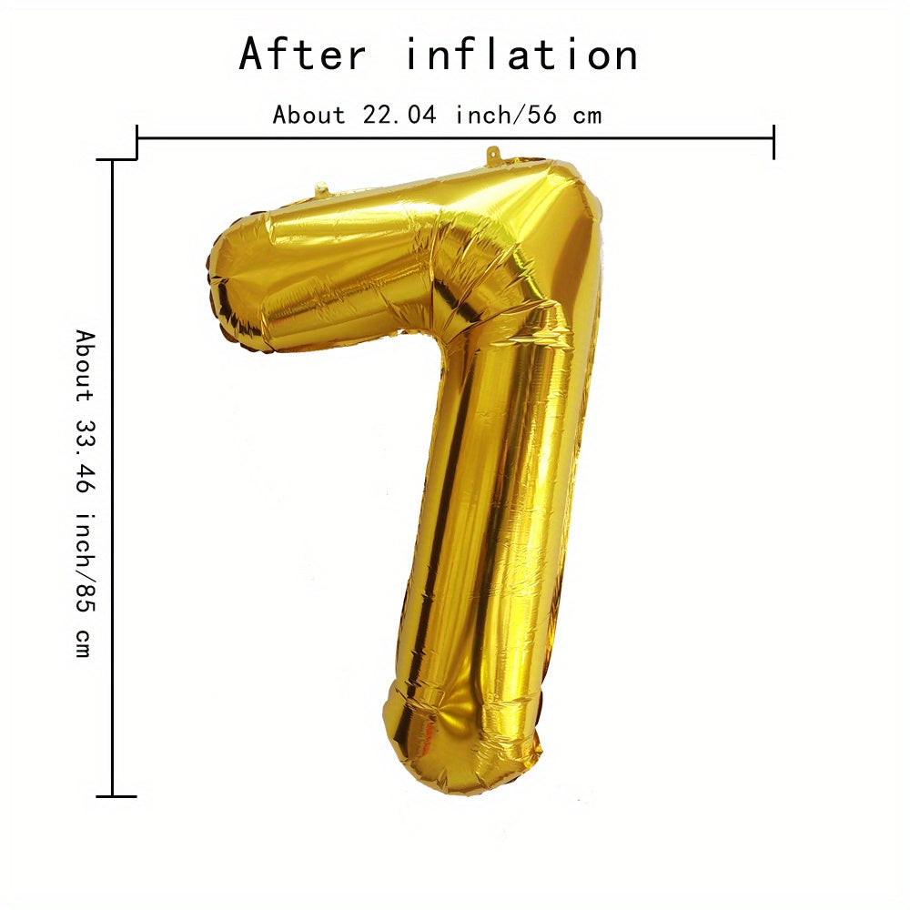 Large Gold Aluminum Film Balloon 101.6cm for Birthday Party Decorations