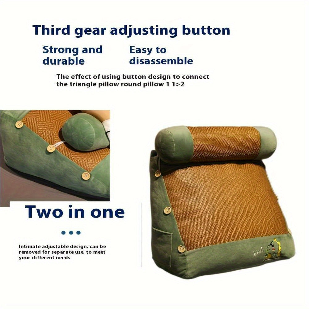 Pregnancy Pillow Summer Breathable Triangle Cushion for Bed and Sofa Removable Washable