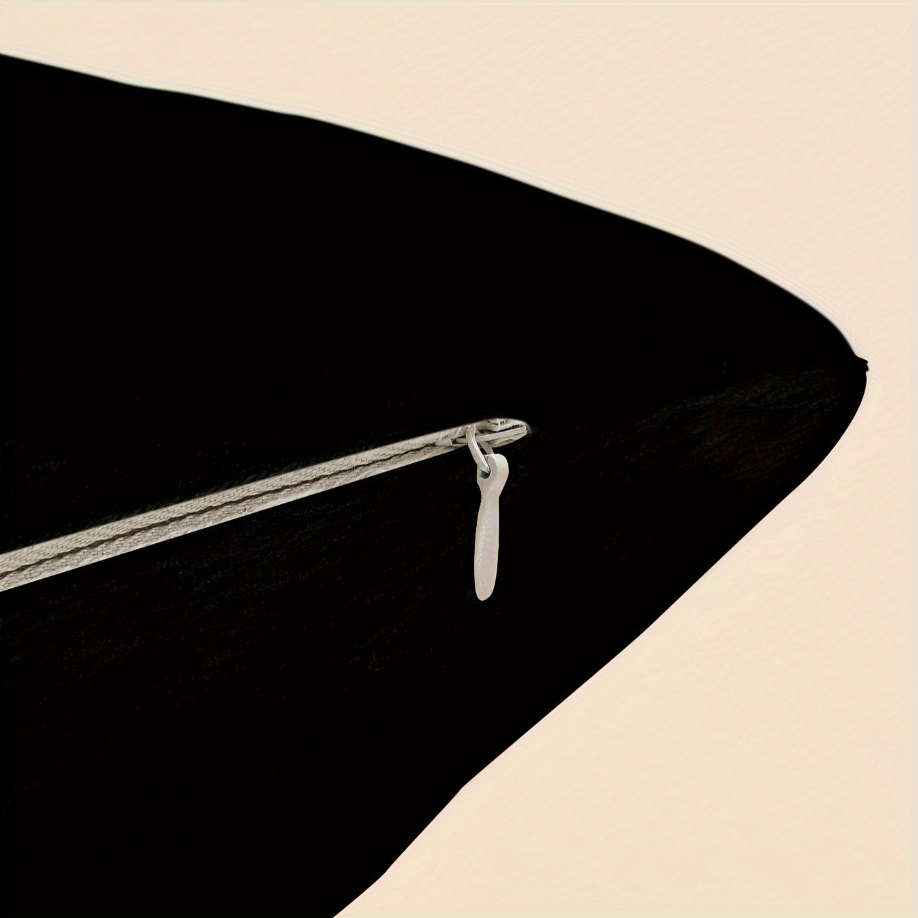 Uy dekoratsiyasi, yotoqxona, mehmonxona uchun qora yostiq qoplami, 18x18 dyuym