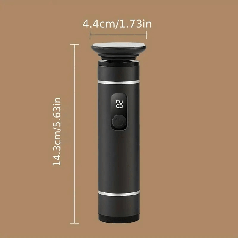 Rechargeable Electric Foot Grinder with 2-in-1 Design, LCD Display, USB Charging, 1200mAh Battery