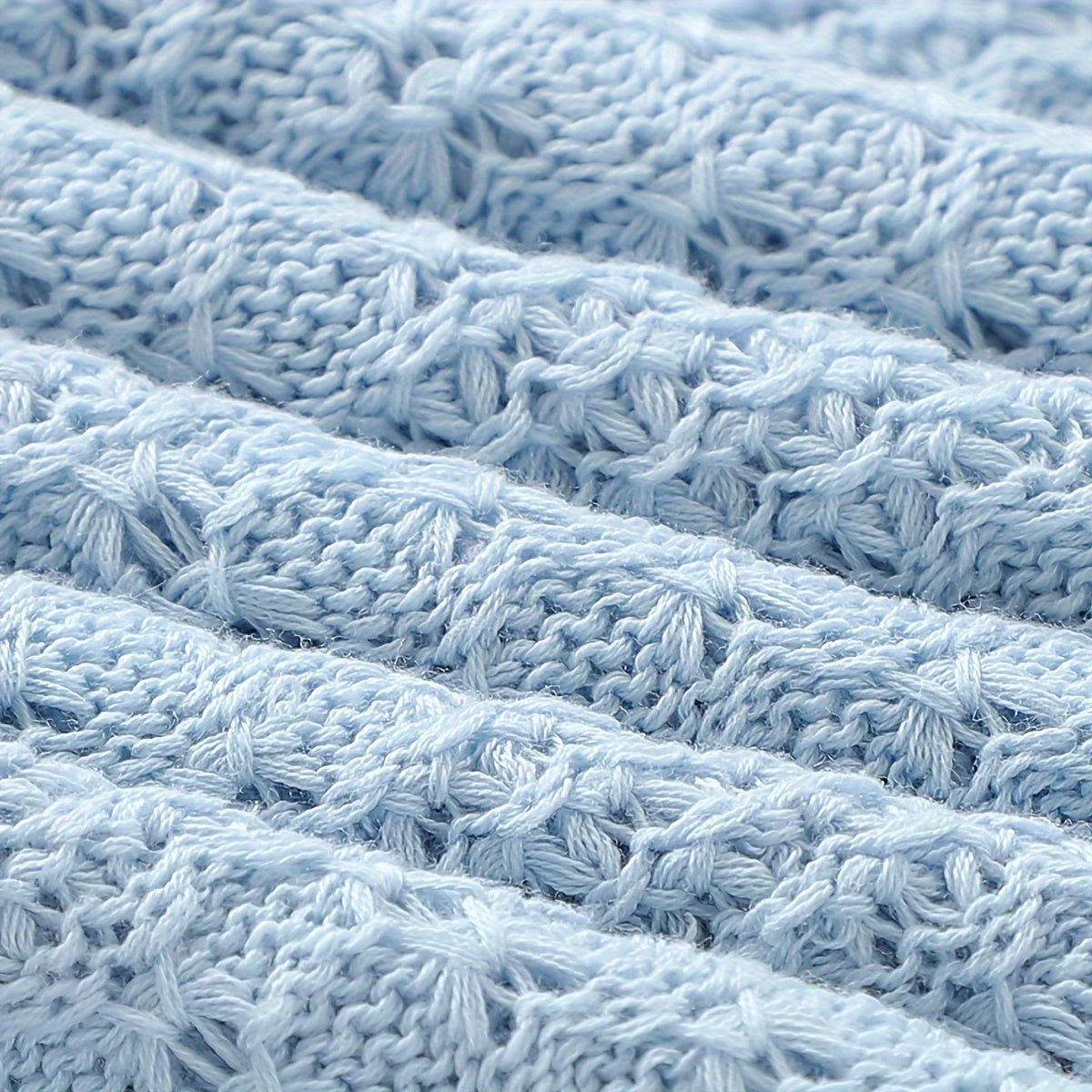 Havo o'tkazadigan to'qilgan yostiqcha, bolalar aravachasi va uy uchun, yengil yashil, osmon moviy, yozgi to'liq rang, shamol o'tkazmaydigan