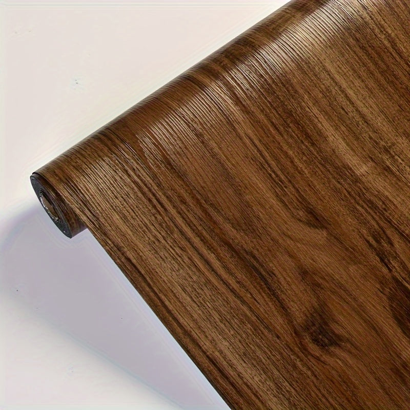3D Retro Wood Grain Vinyl Floor Stickers Waterproof Peel and Stick Durable Easy to Clean for Home Rooms