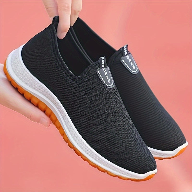 Women's Casual Slip-On Sneakers Breathable Fabric Rubber Sole All-Season Low Top