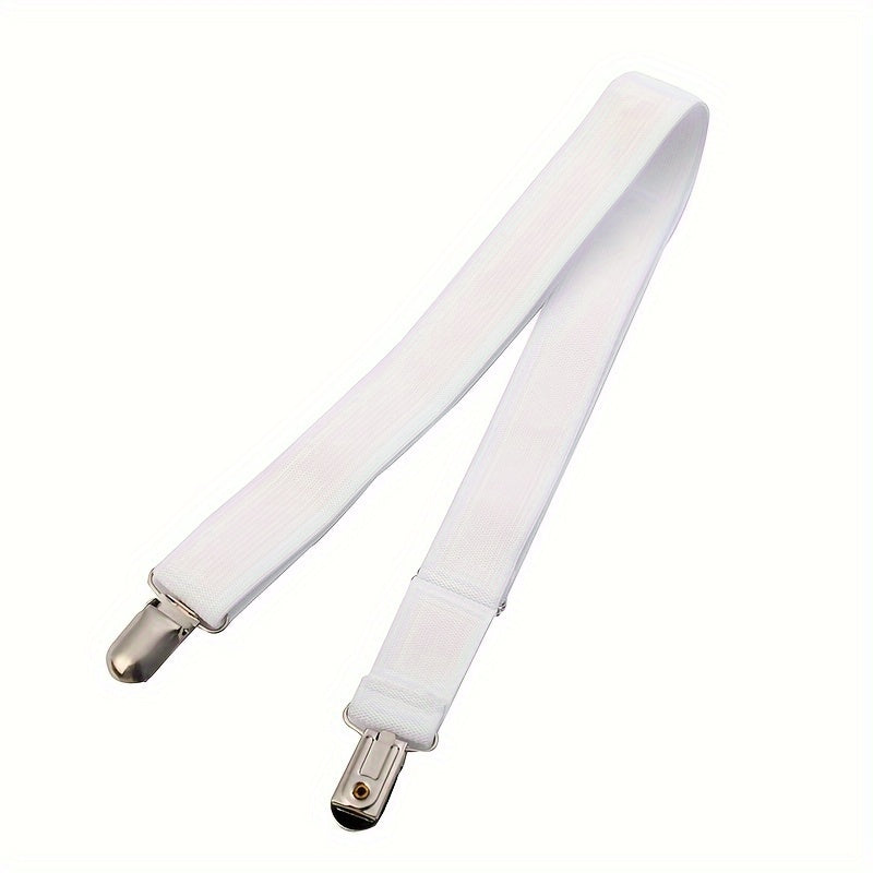 Black Multi-Functional Bed Sheet Holder with Dual Clips, Adjustable Grip